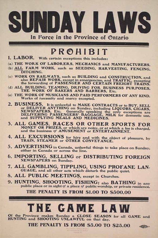 Day 88 Ontario_SundayLaws